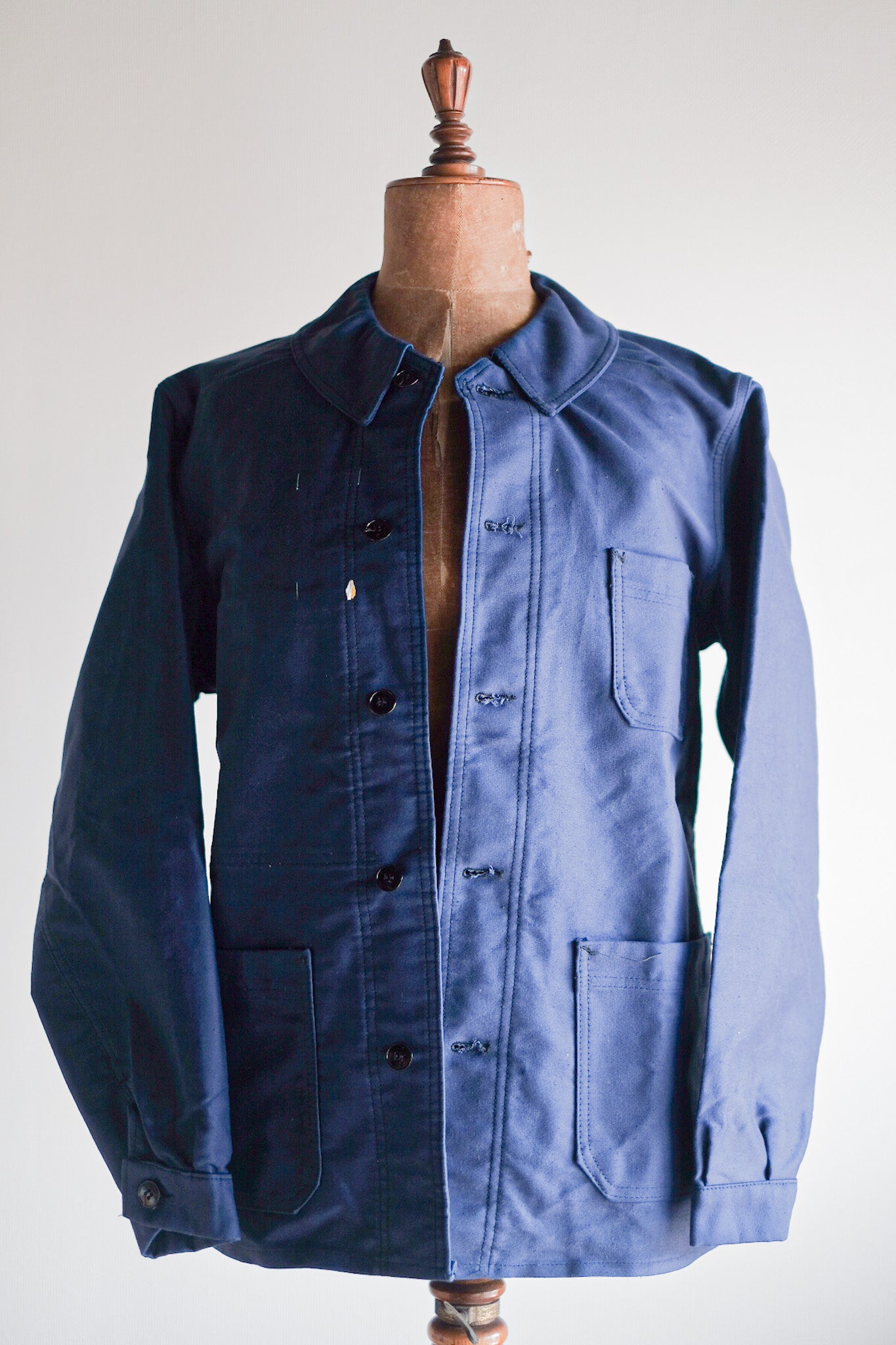 ［~50's］French Vintage Blue Moleskin Work Jacket "Dead Stock"