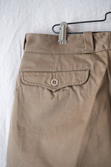 [~ 60's] กองทัพฝรั่งเศส M52 กางเกงขนาดของ Chino ขนาด 23 "Dead Stock"