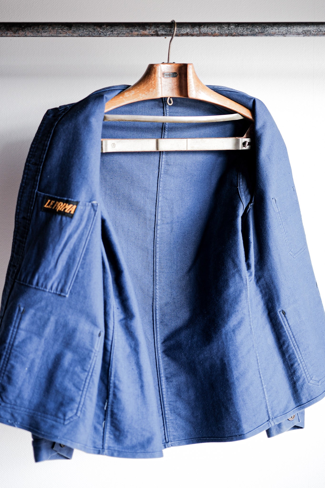 ［~40's］French Vintage Blue Moleskin Work Jacket