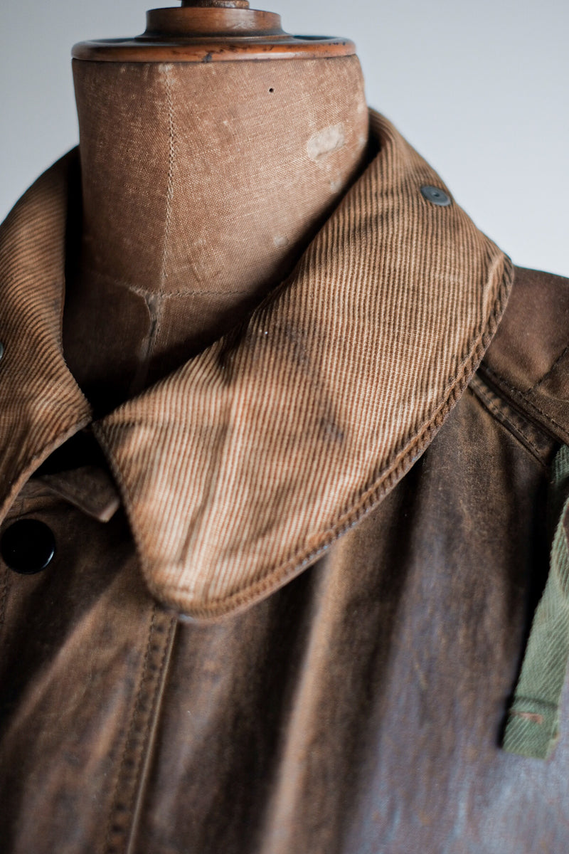 [~ 40's] Vintage Barbour "Solway Zipper" สีขาว