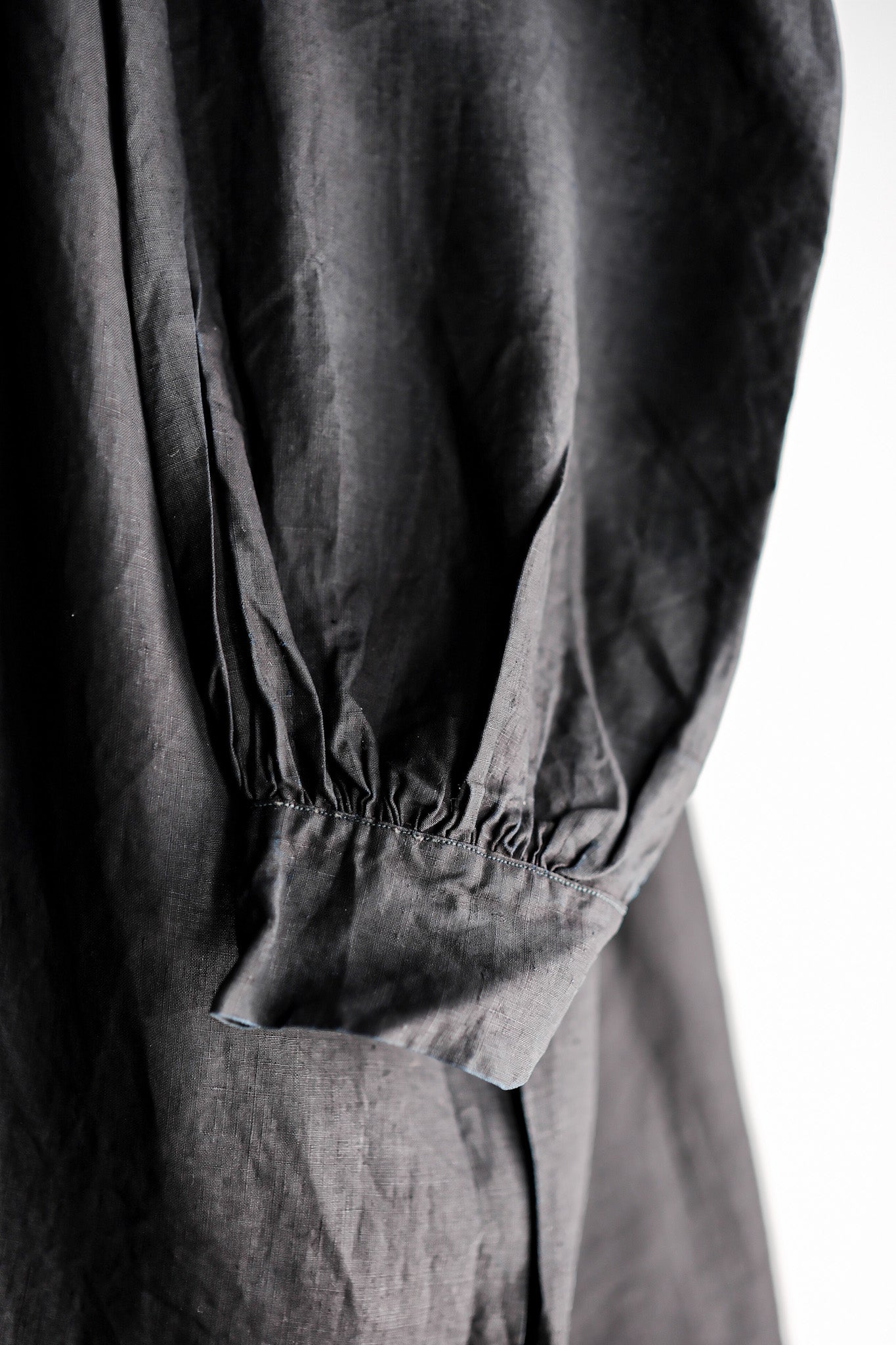 ［Early 20th C］French Antique Indigo Linen Smock "Biaude"