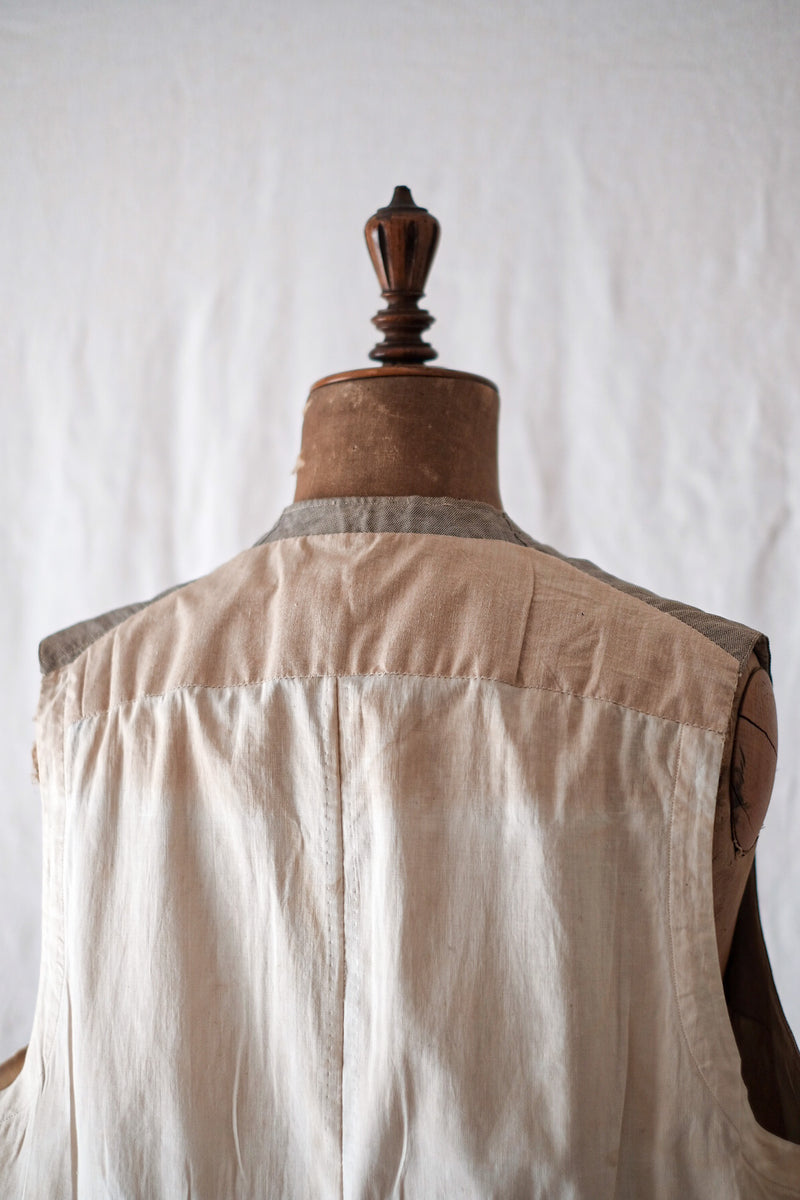 [~ 30's] French Vintage Cotton Gilet