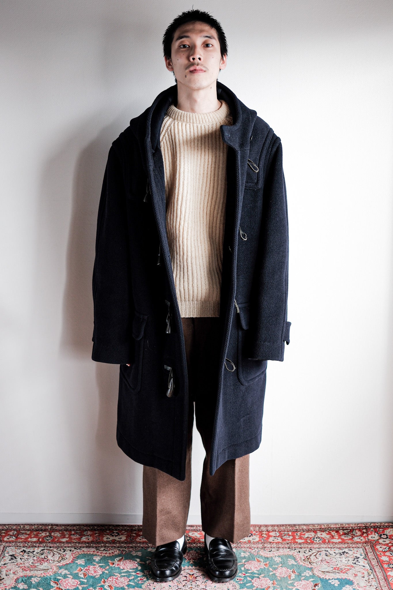 90's】OLD ENGLAND PARIS Wool Duffle Coat 