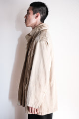 【~00's】Old Hermès Paris Linen Jacket by Martin Margiela Size.42