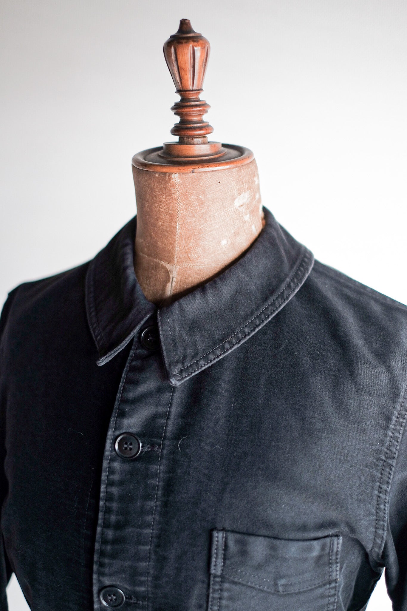 ［~50's］French Vintage Black Moleskin Work Jacket