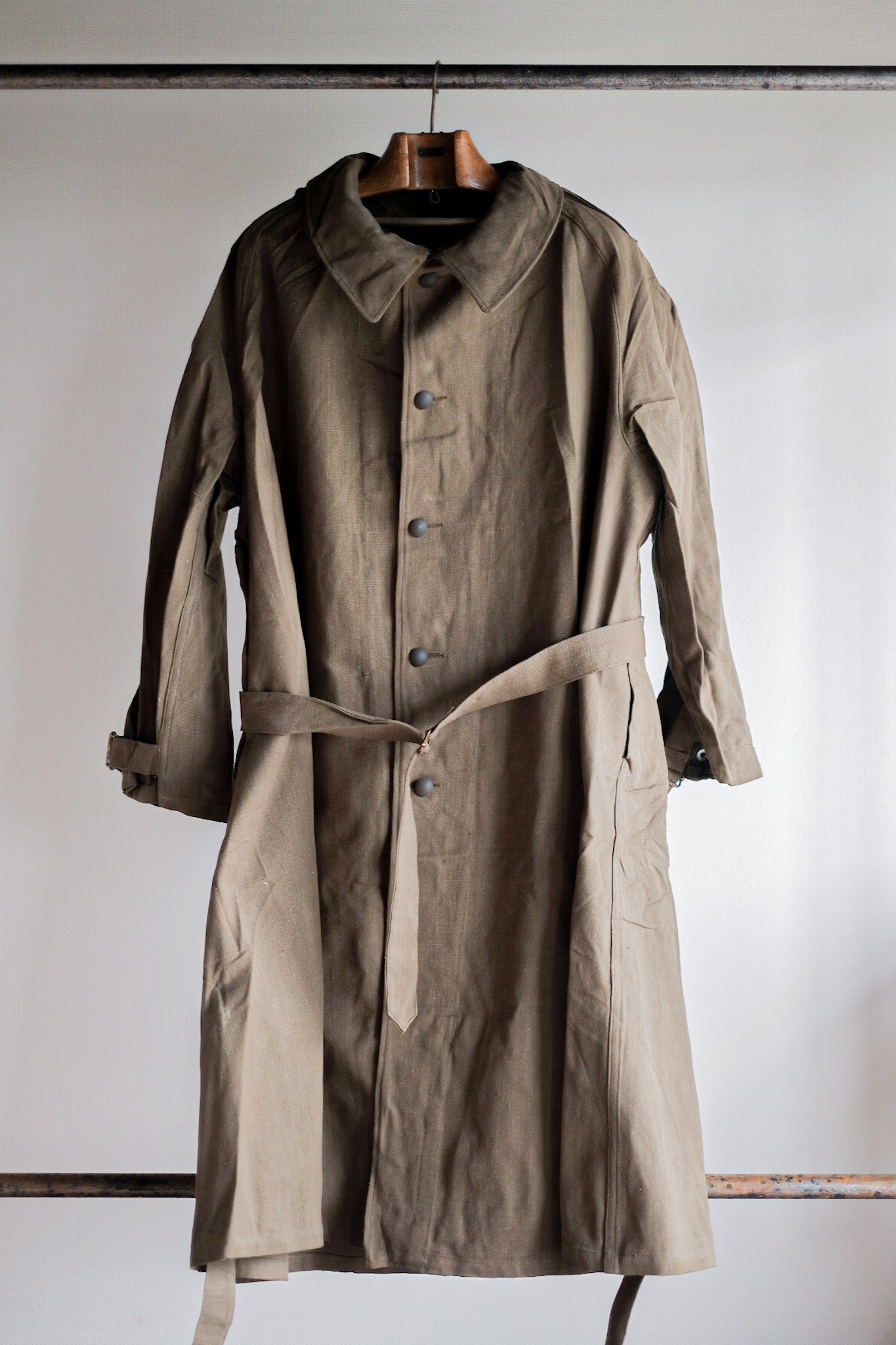 50's] French Army M35 Motorcycle Coat 