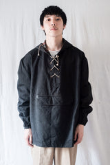 [~ 40's] British Vintage Black Cotton Anorak