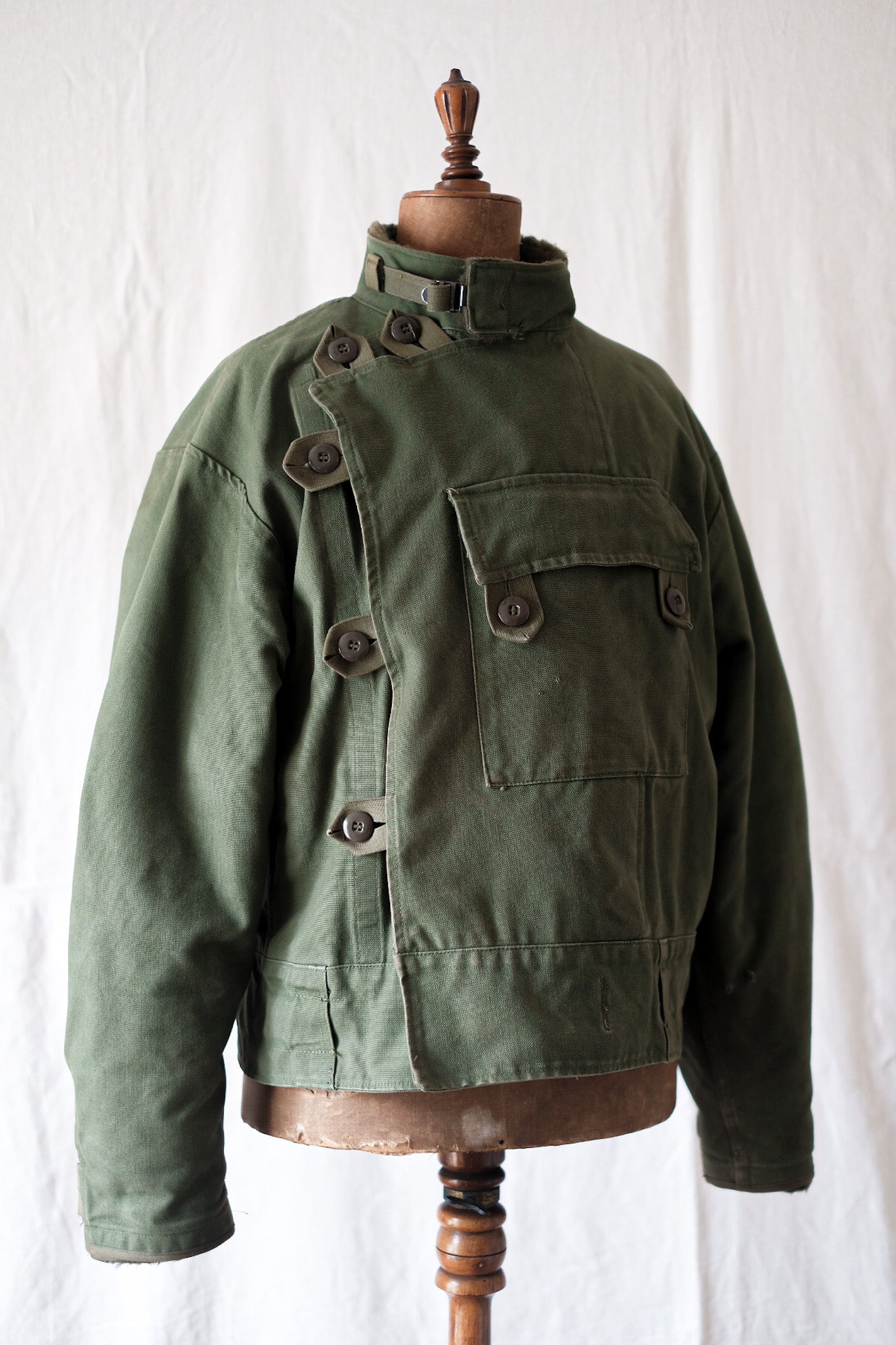 60's] Swedish Army Dispatch Rider Motorcycle Jacket with Liner