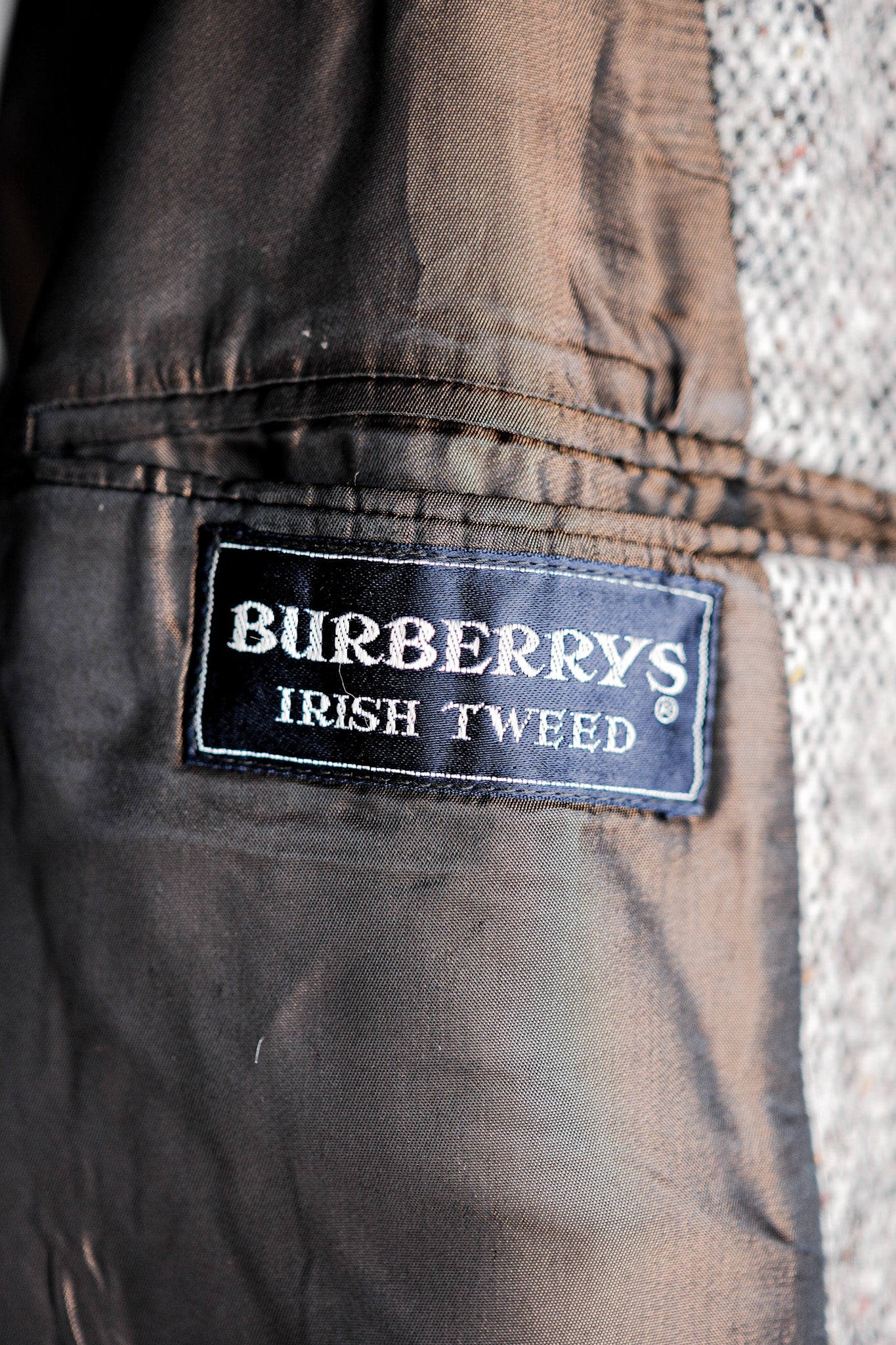 ［~70's］Vintage Burberry's Single Raglan Balmacaan Coat Size.38R "IRISH TWEED" "RAINBOW C 別注"