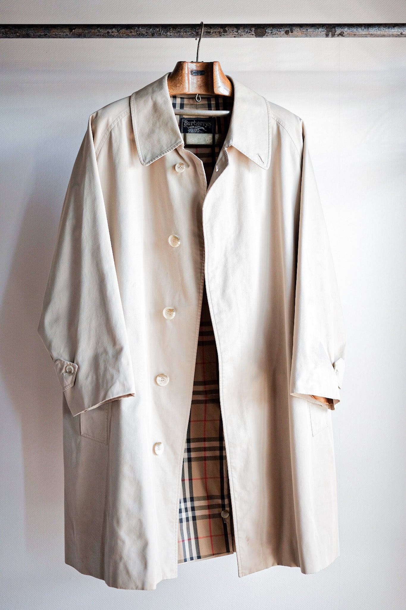［~70's］Vintage Burberry's Single Raglan Balmacaan Coat C100 Size.52REG
