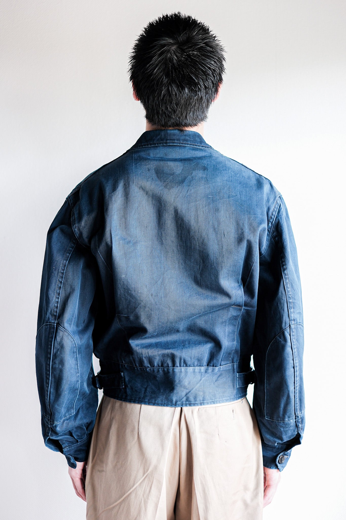 ［~60’s］Royal Canadian Navy Indigo Cotton Twill Work Jacket Size.N2