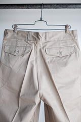 [~ 60's] กองทัพฝรั่งเศส M52 เสื้อกางเกงขนาดของ Chino ขนาด 80m "Dead Stock"