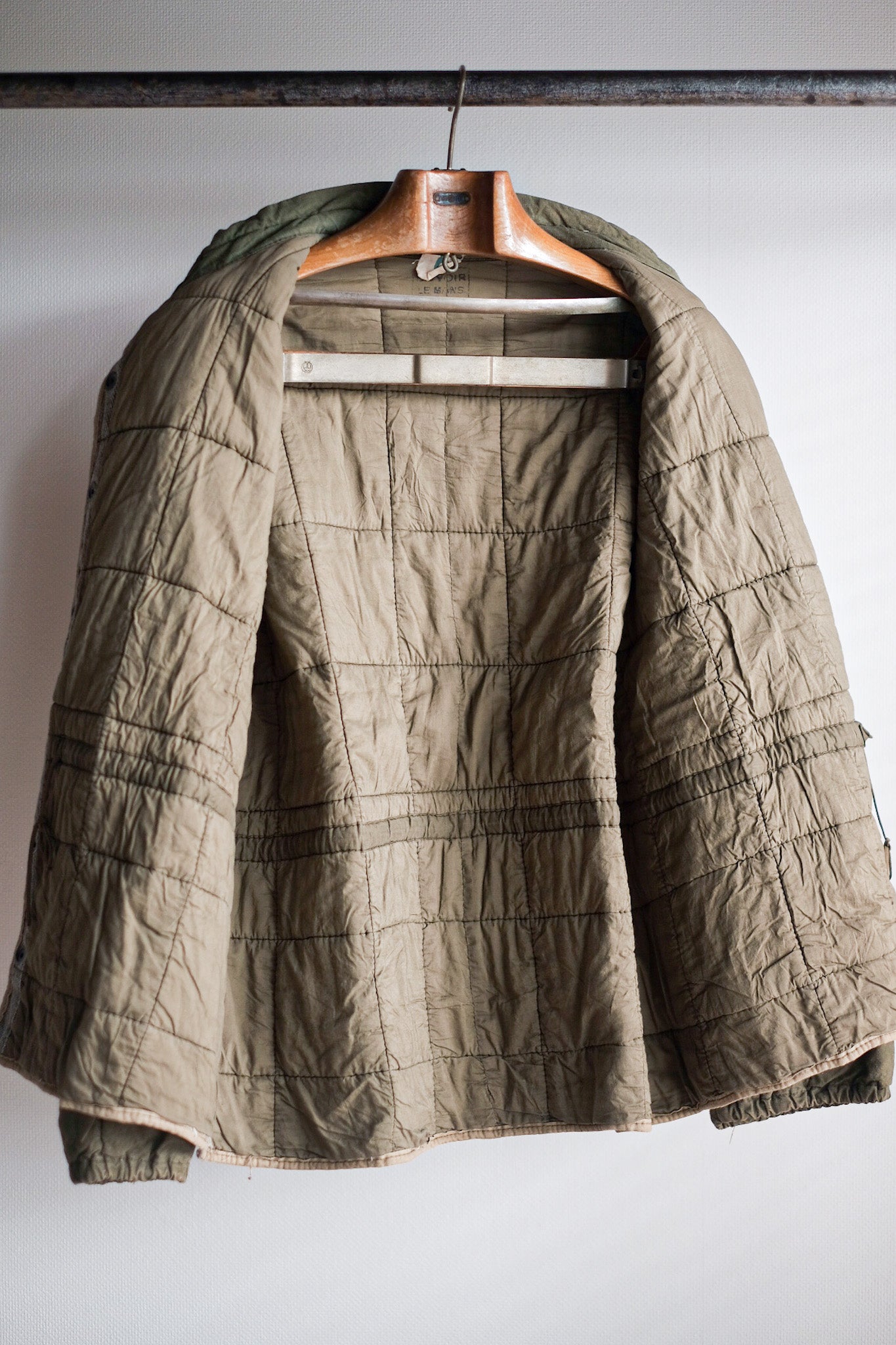 50's] French Army QUILTED LINER JACKET SIZE.6