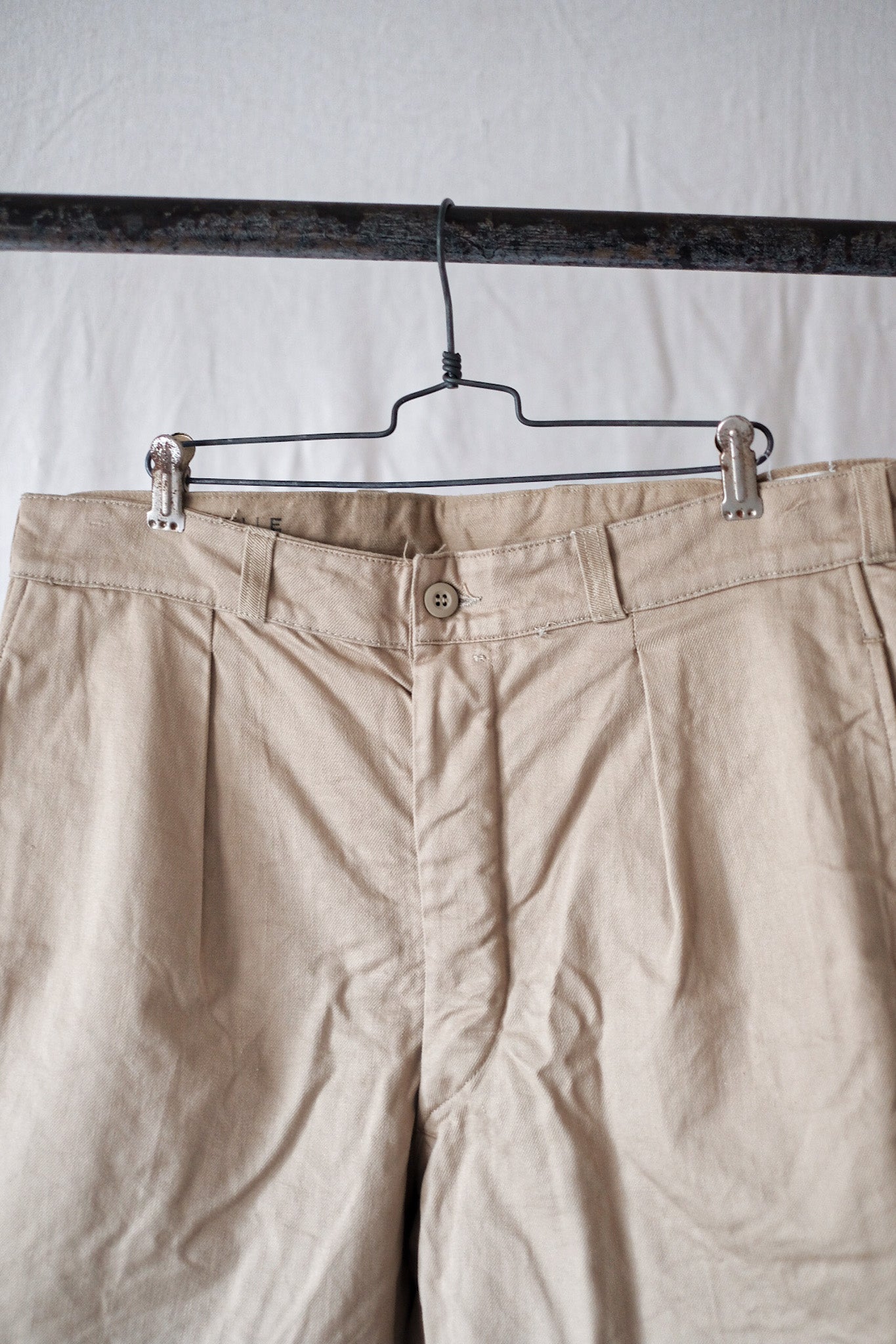 [~ 60's] French Army M52 Chino Shorts Taille.5