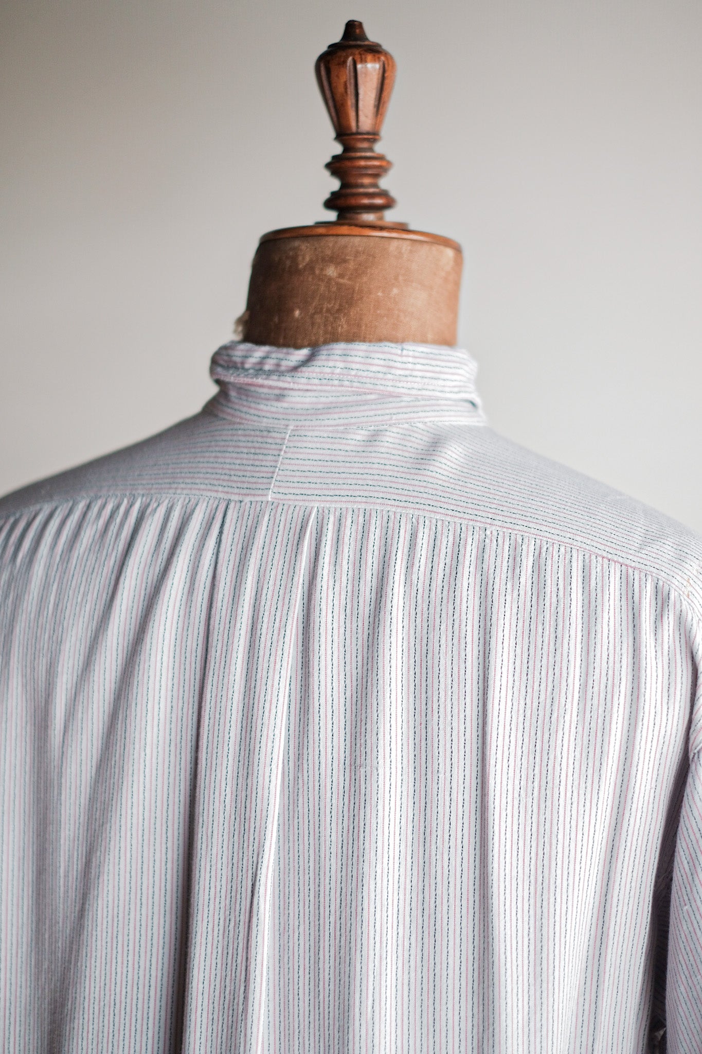[〜40年代]法國復古人造絲爺爺襯衫