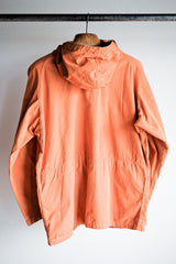 【~70's】Europe Vintage Orange Cotton Smock