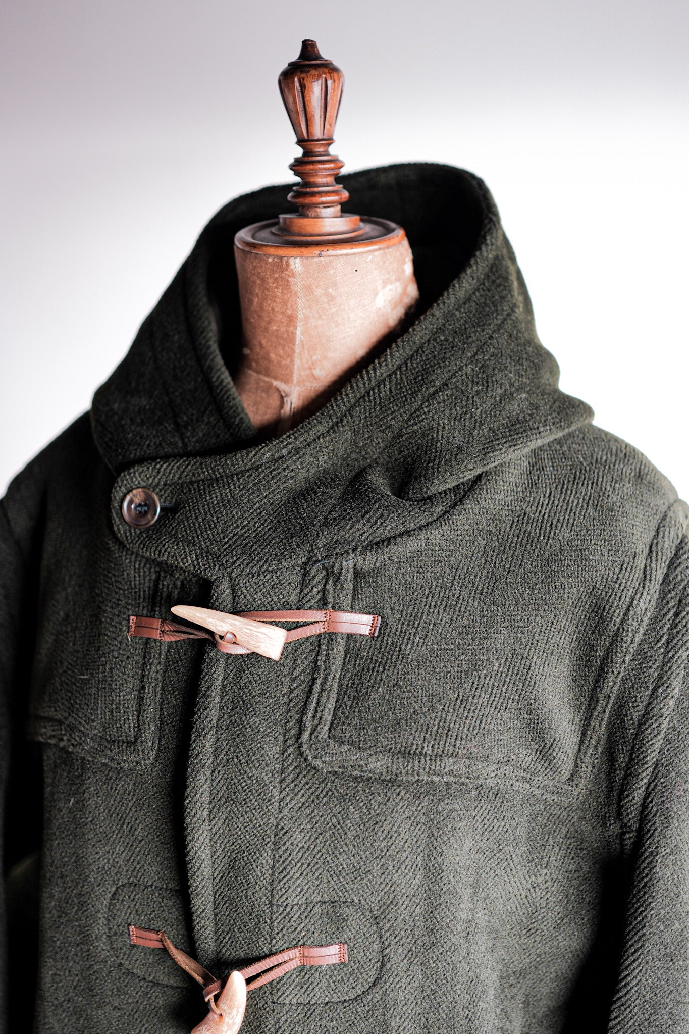 【~90's】Old INVERTERE Wool Duffle Coat "Moorbrook"