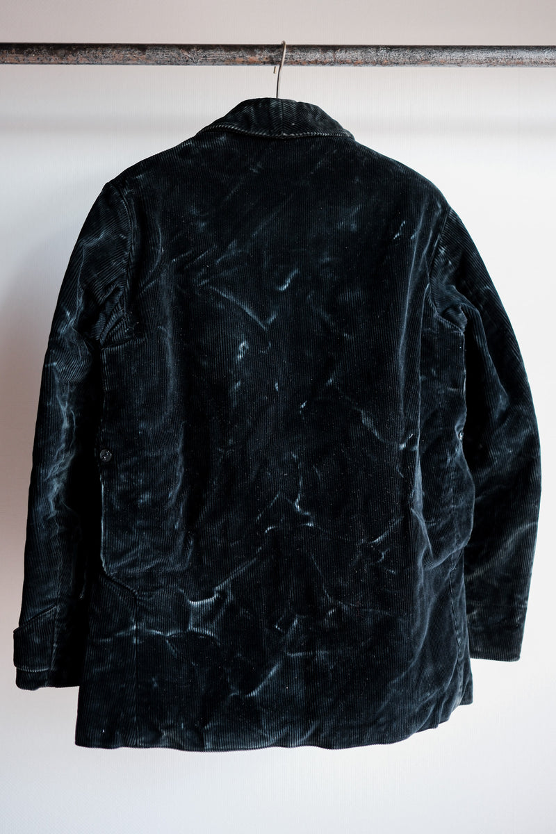 【~40's】French Vintage Black Corduroy Hunting Jacket