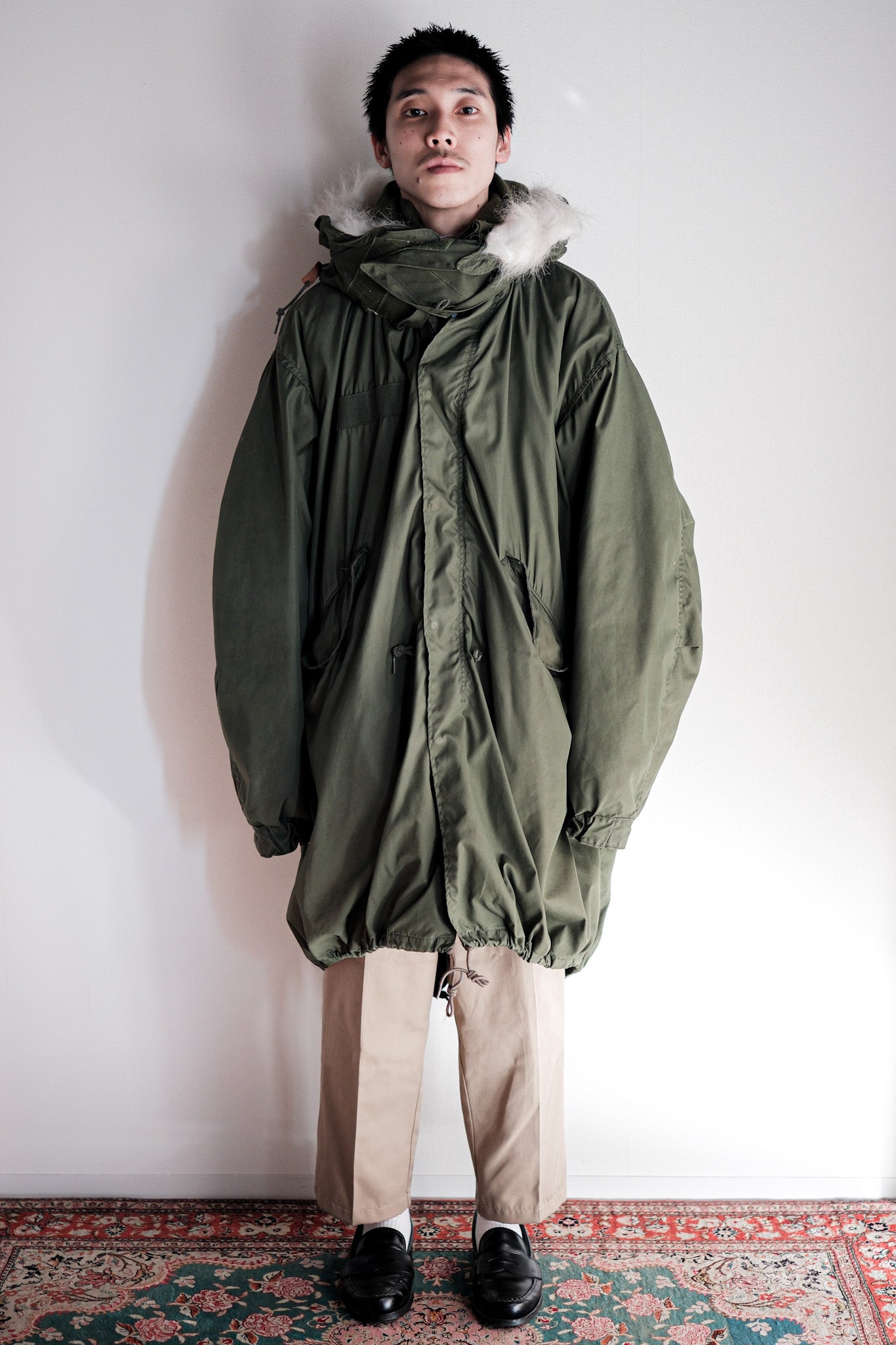 ［~80's］U.S.ARMY M-65 Fishtail Parka Size.LARGE "Full Set"