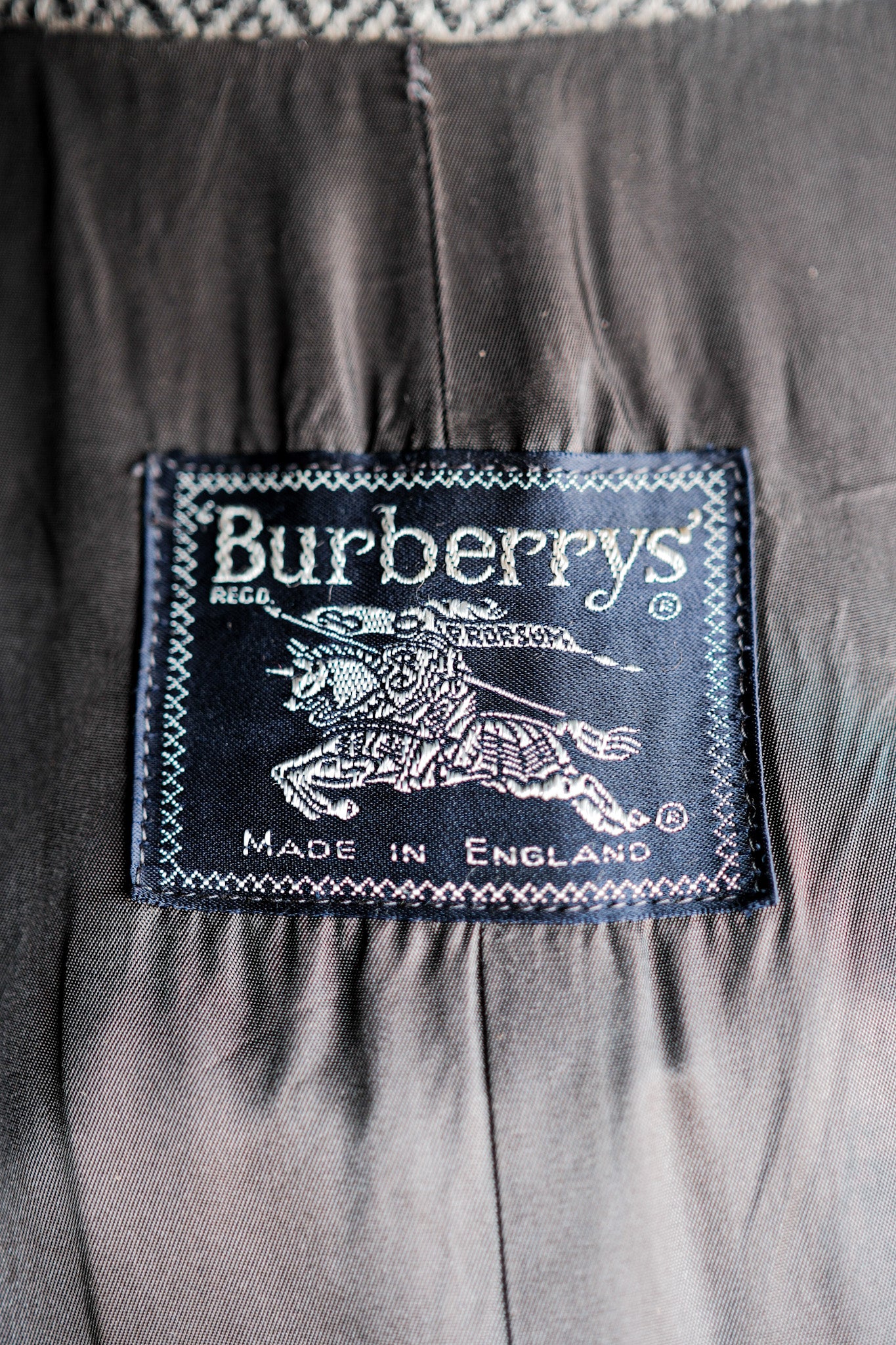 ［~90's］Vintage Burberry's Single Raglan Balmacaan Coat Size.54REG "SHETLAND TWEED"