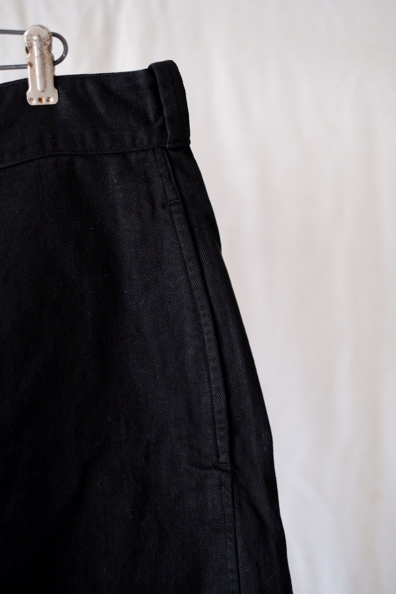 [~ 60's] French Army M52 Chino Shorts taille.5 "Black Overdye"