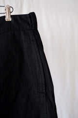 【~60's】French Army M52 Chino Shorts Size.5 "Black Overdye"