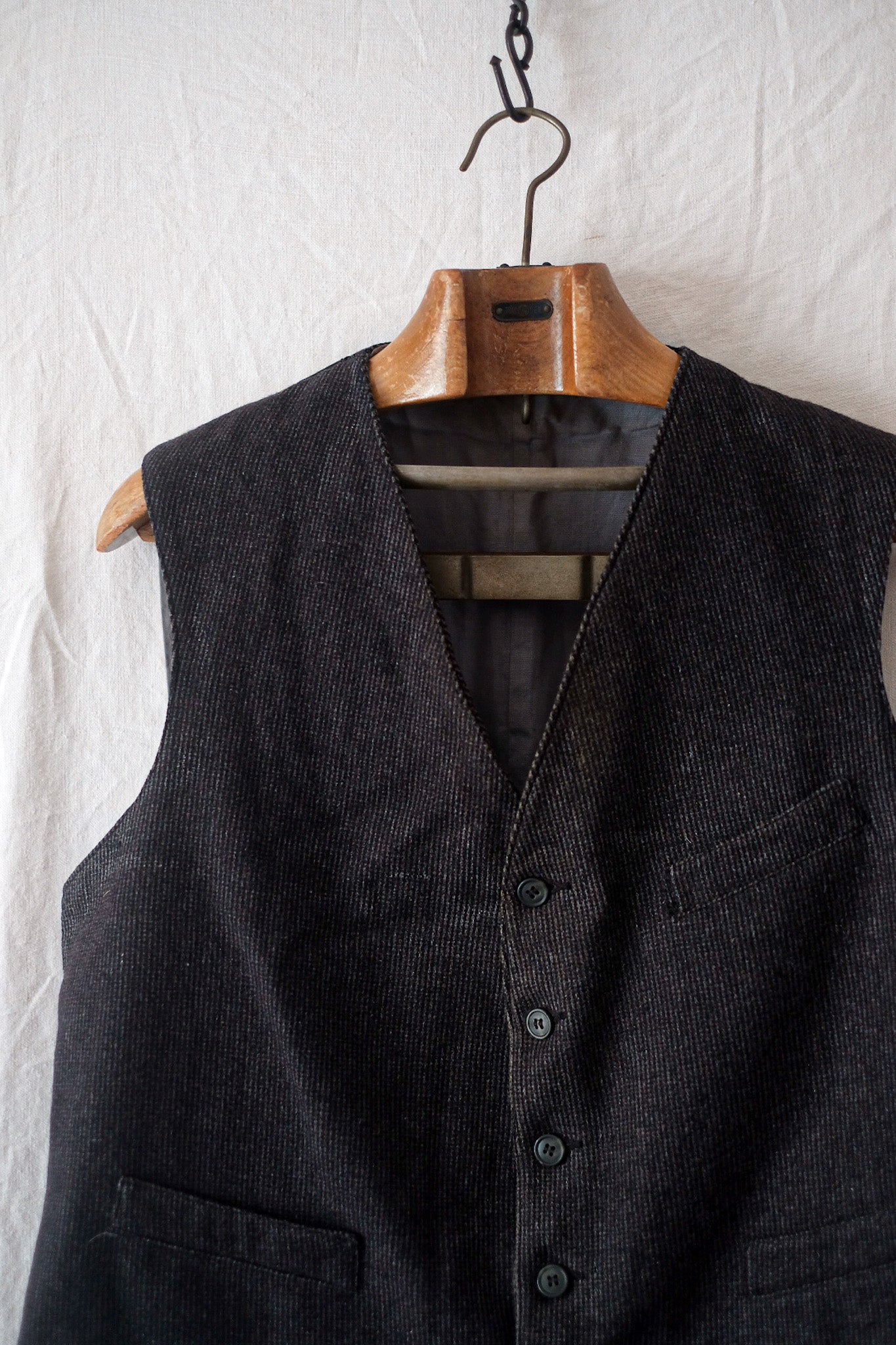 [~ 50's] French Vintage Wool Gilet