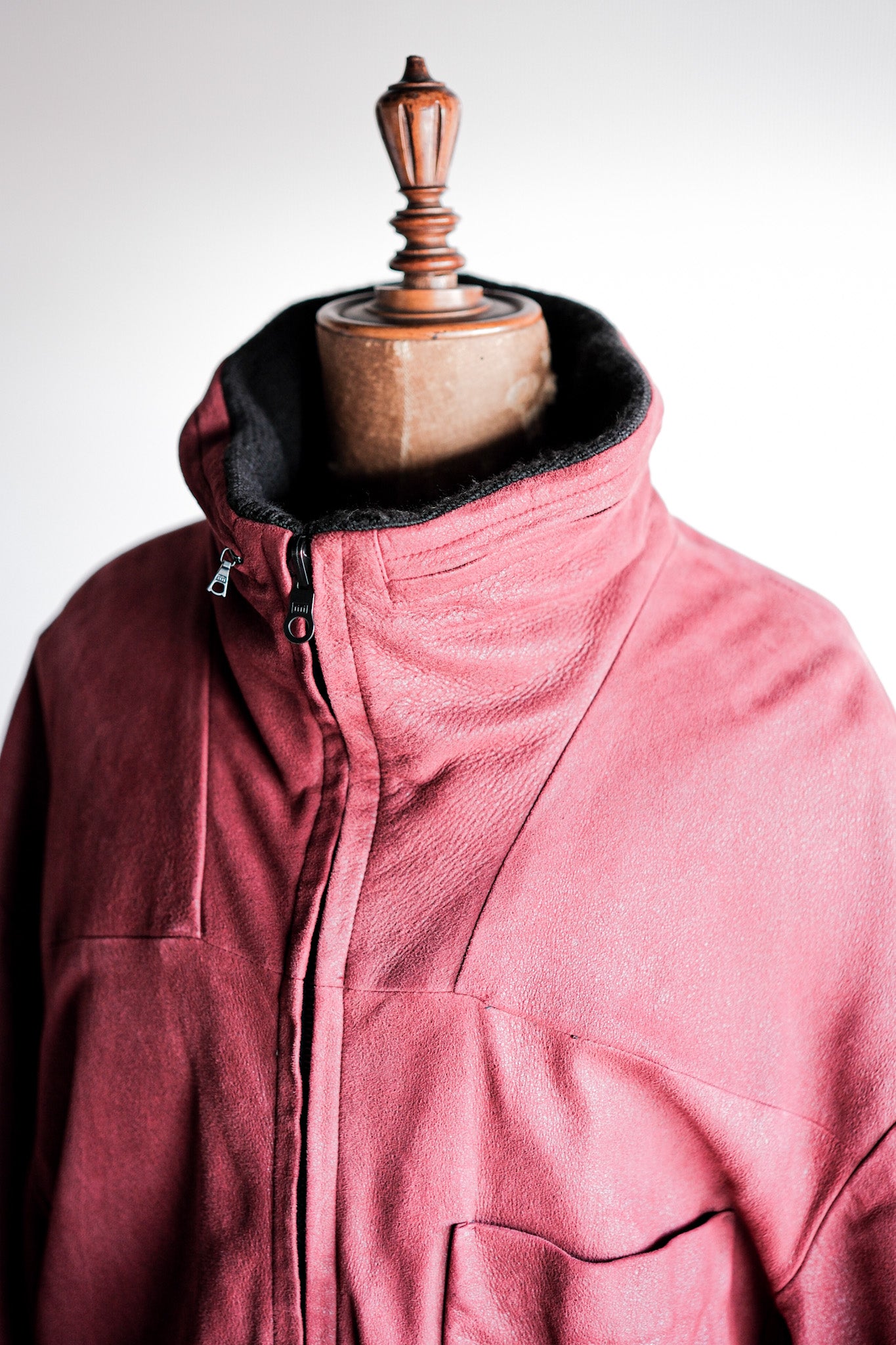 ［~90's］Old SERAPHIN Leather Reverseable Jacket Size.50