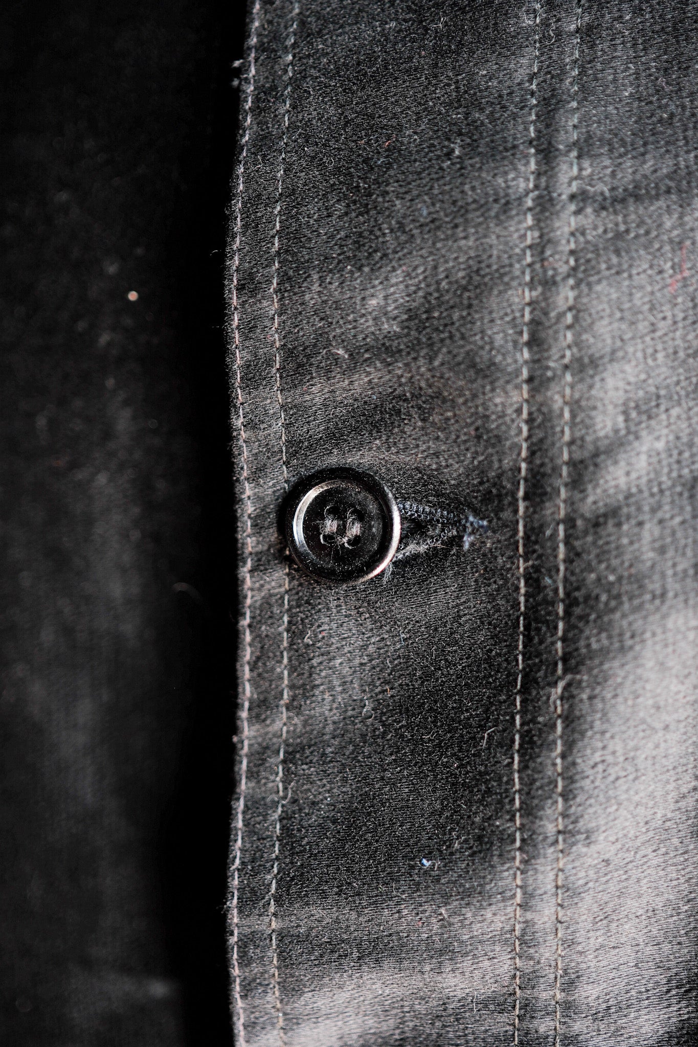 [〜50年代]法國復古黑色摩爾斯金鞋夾克“死庫存”