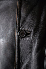 [~ 40's] แจ็คเก็ตหนัง le Corbusier French Vintage Jacket "Collar Wool"