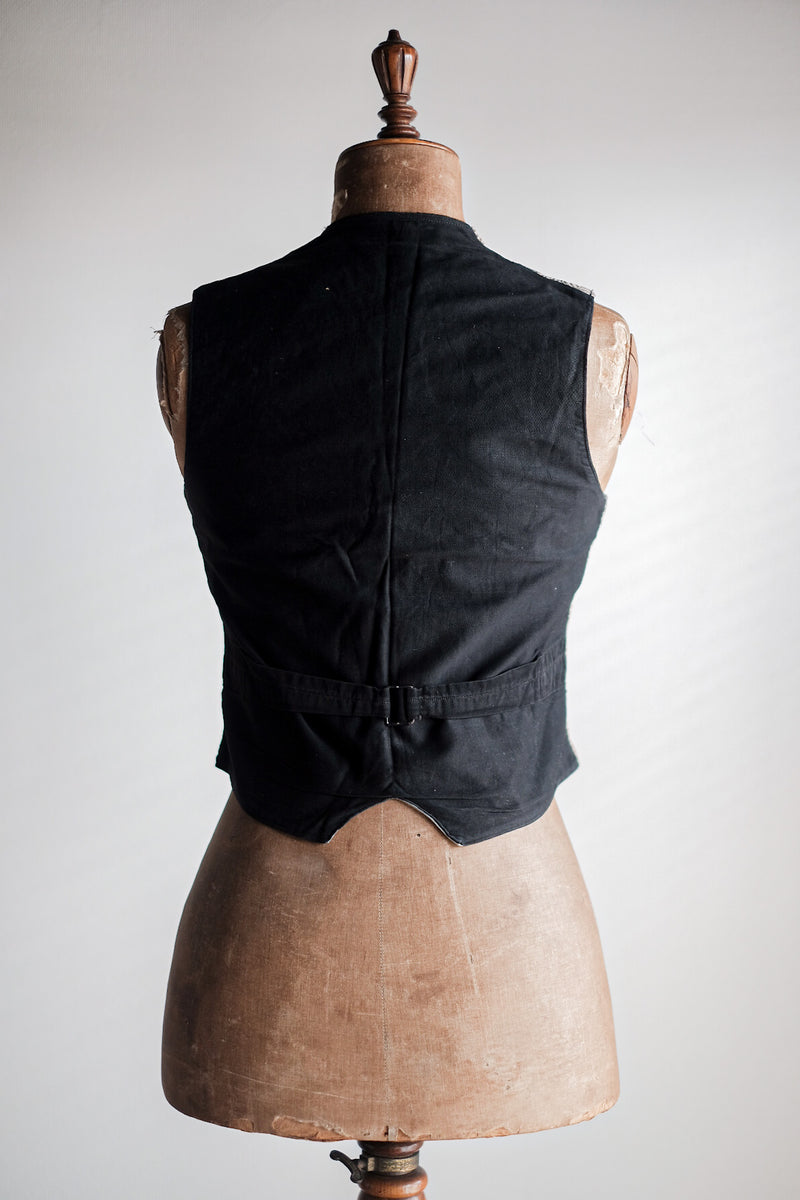 [~ 30's] French Vintage HBT Woolk Gilet