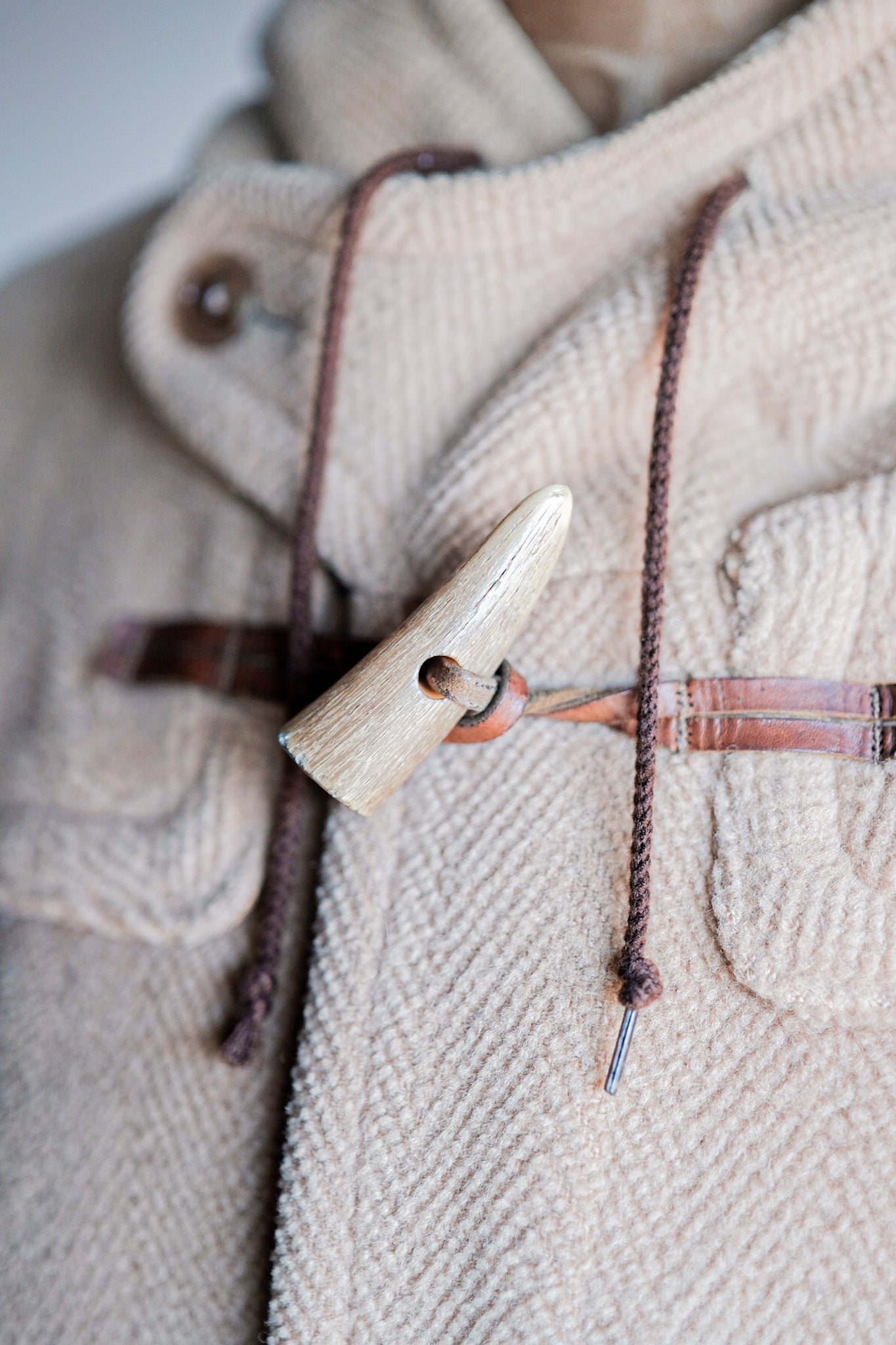［~80's］Old England Wool Duffle Coat Made by INVERTERE "Moorbrook"
