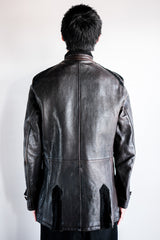 [~ 90's] Old Emporio Armani Stand Jacket หนังขนาด 48