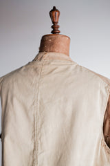 【~30's】French Vintage Moleskin Hunting Gilet