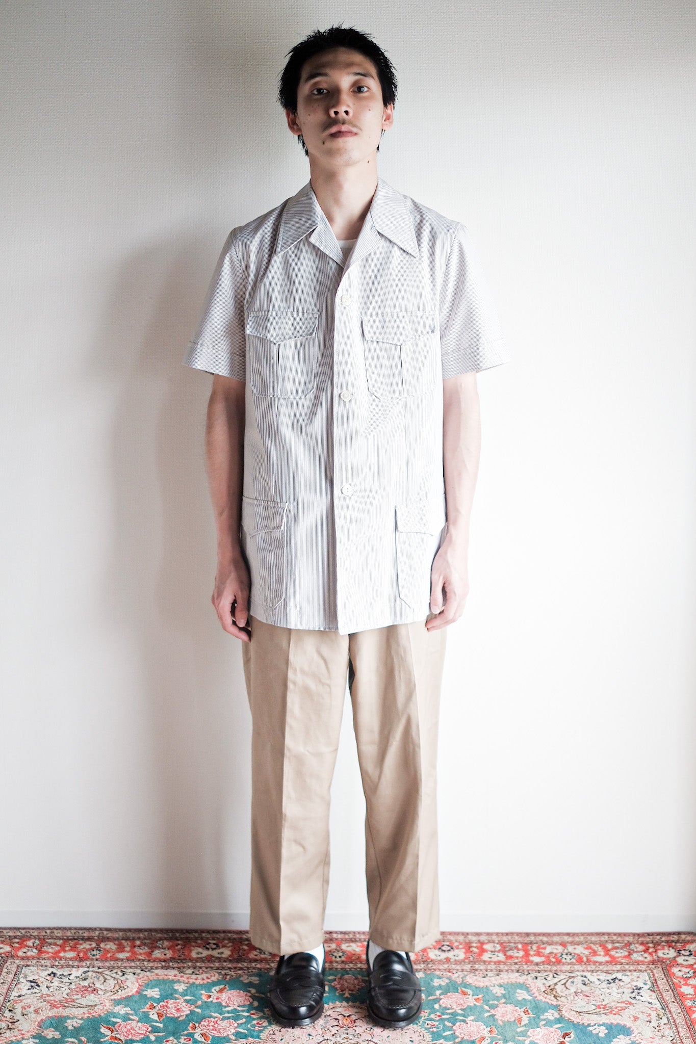［~60's］French Vintage S/S Cotton Shirt