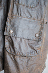 [~ 80's] Vintage Barbour "Solway Zipper" พร้อม Hood 2 Crest Size.40