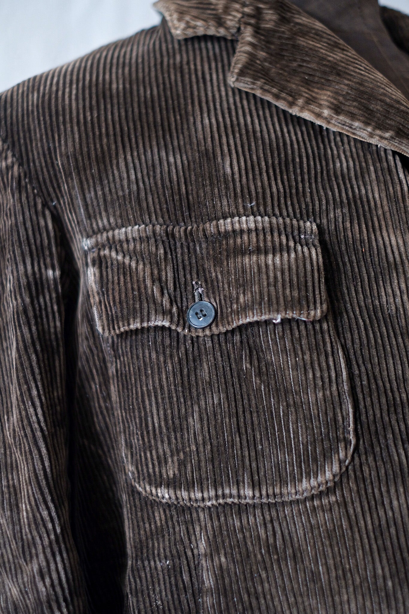 [~ 40's] French Vintage Brown Corduroy Jacket