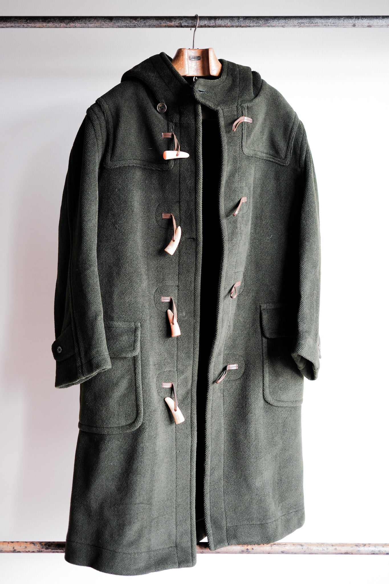 【~90's】Old INVERTERE Wool Duffle Coat "Moorbrook"