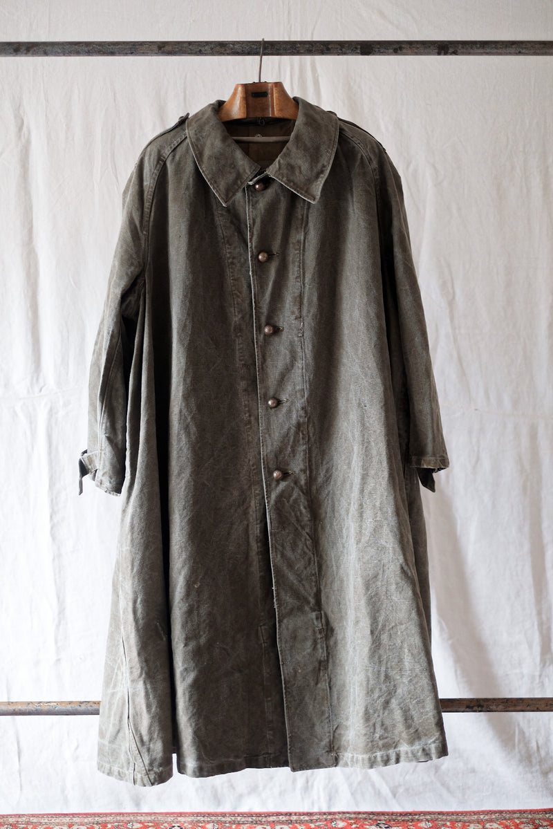 [~ 50's] กองทัพฝรั่งเศส M35 เสื้อมอเตอร์ไซค์ "ผ้าลินินฝ้าย"