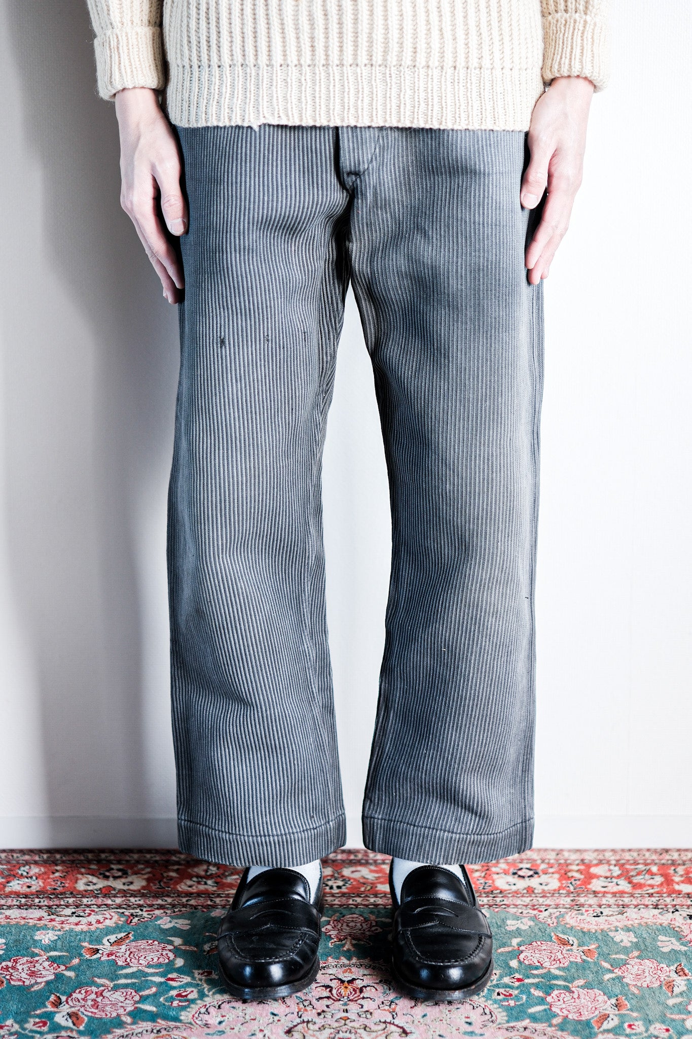 ［~50's］French Vintage Cotton Pique Work Pants