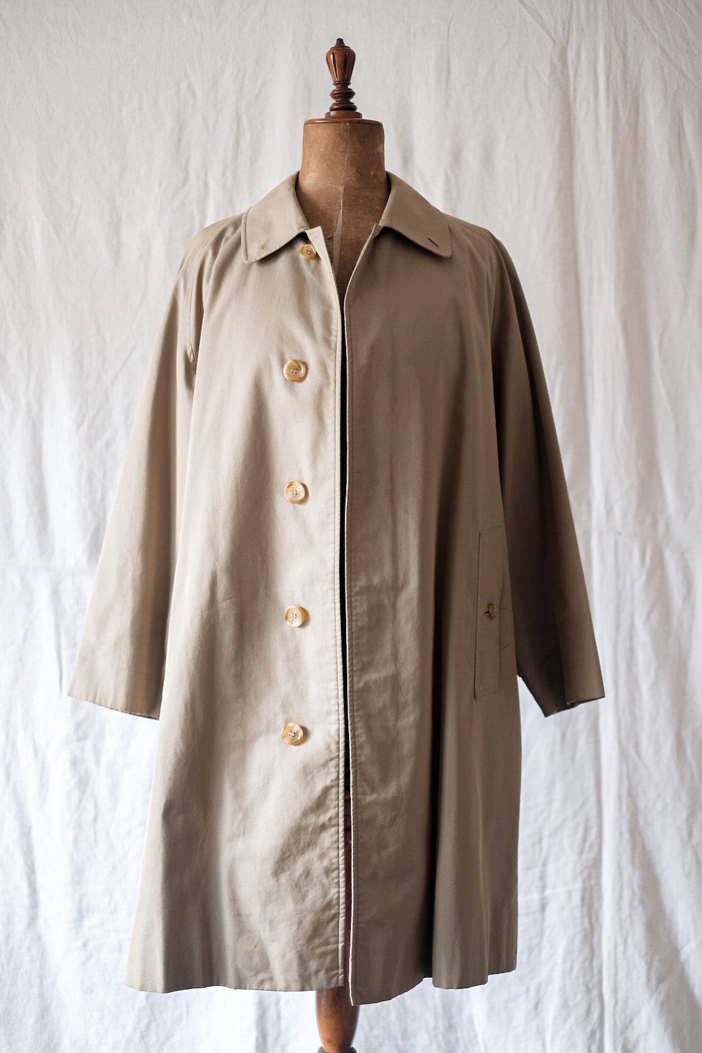 80's] Vintage Burberry Single Single Raglan Balmacaan Coat C100 