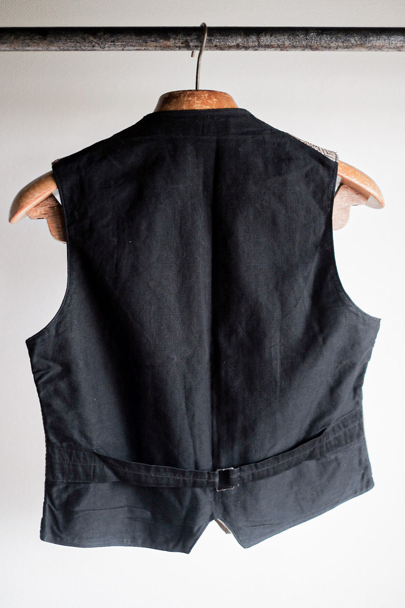 [~ 30's] French Vintage HBT Woolk Gilet