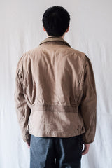 [~ 30's] ผ้าใบผ้าใบผ้าใบวินเทจฝรั่งเศสทำกลับบ้านแจ็คเก็ตทำงาน
