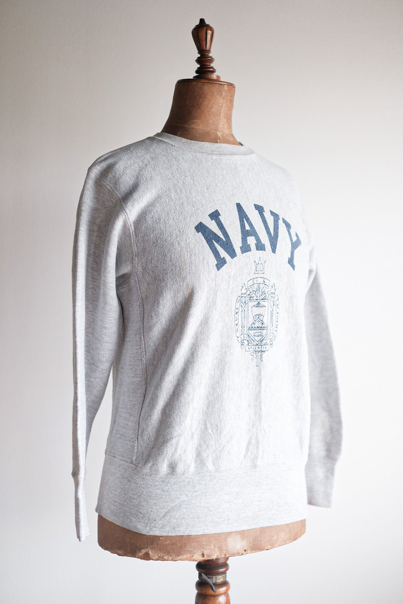 【~80's】Vintage Champion Reverse Weave Sweatshirt "USNA"