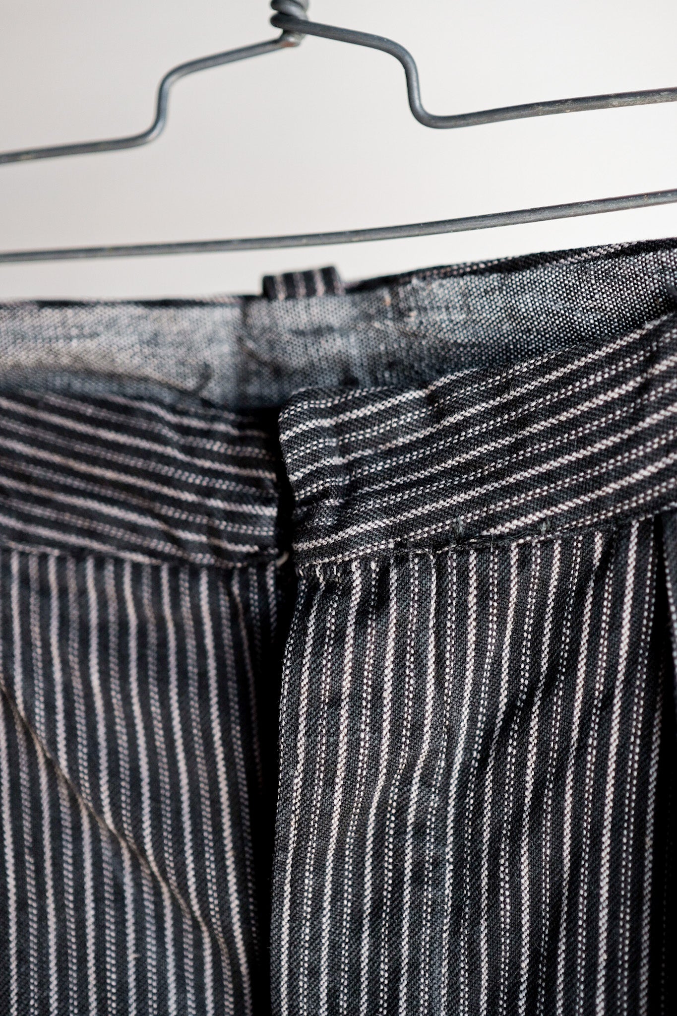 ［~40's］French Vintage Cotton Striped Work Pants