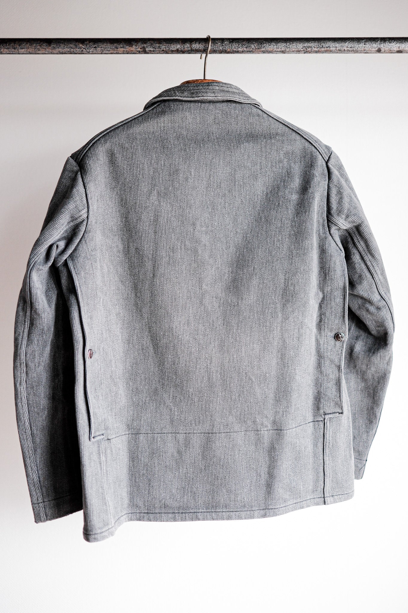 【~60's】French Vintage Gray Cotton Pique Hunting Jacket