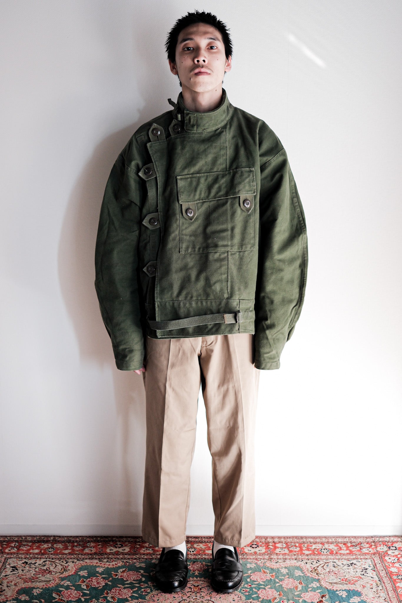［~60's］Swedish Army Dispatch Rider Motorcycle Jacket With Liner Size.C52