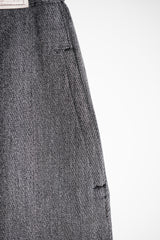 [~ 30's] French Vintage Salt & Pepper Cotton Twil ทำงานกางเกง "Dead Stock"