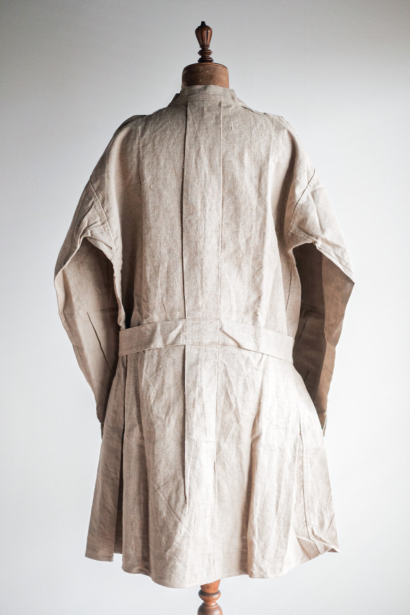 ［~50's］French Army Bourgeron Linen Smock Hospital Military "Dead Stock"