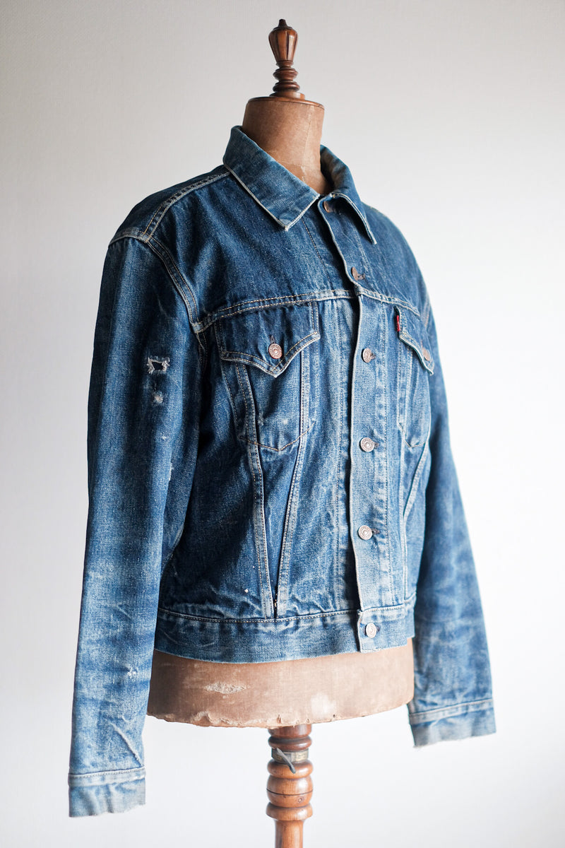 [~ 60's] ขนาดแจ็คเก็ตยีนส์ 559xx ของ Vintage Levi ขนาด 44 "รับประกัน"